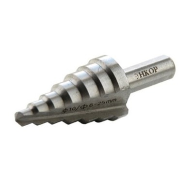 Сверло ступенчатое для металла Энкор 7 ступ. 6-25 мм (21625) - вид 1 миниатюра