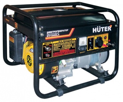 Бензиновый генератор Huter DY4000LX - электростартер - вид 1 миниатюра