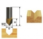 Фрезы - Пазовые V-образные 90°