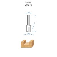Фреза пазовая прямая Энкор ЭКСПЕРТ ф16x19мм, хв. 8 мм 28015 - вид 1 миниатюра