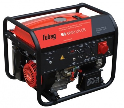 Бензиновый генератор Fubag BS 6600 DA ES - вид 1 миниатюра