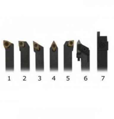 Набор из 7 резцов JET 8х8 мм со сменными пластинами JE50000953 - вид 1 миниатюра