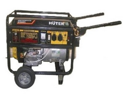 Электрогенератор Huter DY6500LX с колёсами и аккумулятором - вид 1 миниатюра