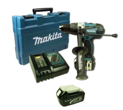 Аккумуляторная ударная дрель-шуруповерт Makita BHP458RFE (BHP 458 RFE) - вид 2 миниатюра