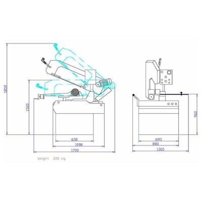 OPTIsaw S 300DG станок ленточнопильный - вид 4 миниатюра