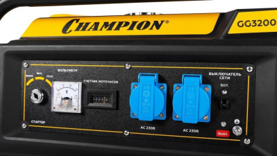 CHAMPION GG3200EW Генератор бензиновый с электростартером - вид 3 миниатюра